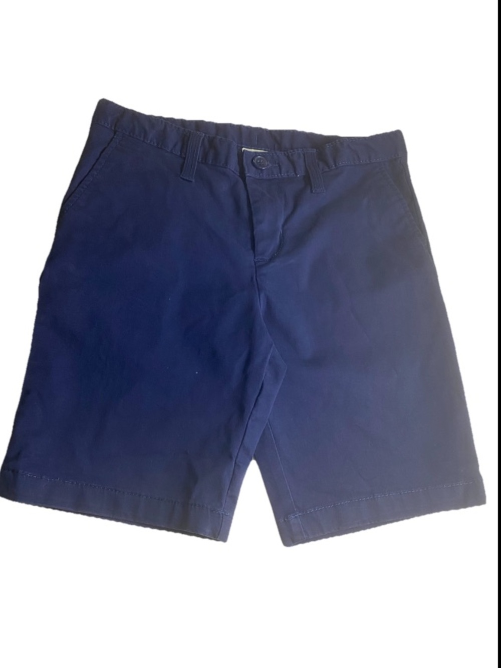 Faded Glory Cotton 4 pocket shorts size 12 navy blue Girls/Boys Chino Shorts